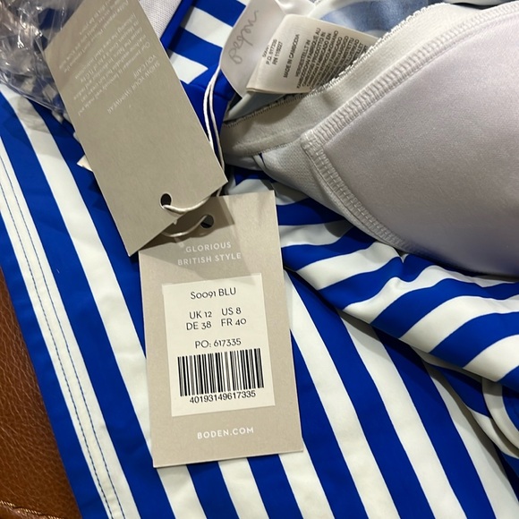 NWT Boden Talamanka Tankini Top Sz 8 - Picture 2 of 5